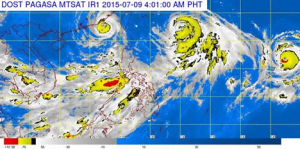 Satellite image of typhoon Falcon (Courtesy PAGASA-DOST)