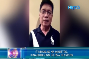 Si Isaias Samson Jr., isa sa mga itinawalag na ministro kamakailan ng Iglesia Ni Cristo, ay kinasuhan na ng INC ng libelo. (Eagle News Service)