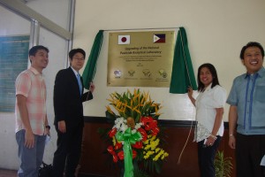 Unveiling of the project marker  