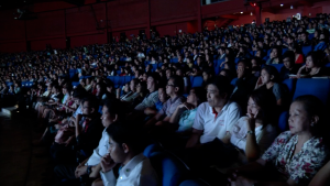 The audience listened intently during the talks delivered during the EBC Film Forum. (Eagle News Service)