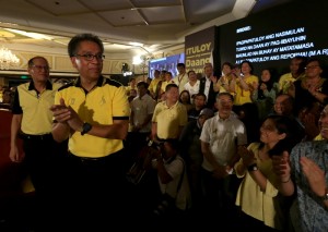 File photo of resigned Interior Secretary Mar Roxas during the Liberal Party event where he was endorsed by President Aquino as the LP standard-bearer. (Photo courtesy Malacanang Photo Bureau)