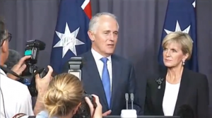 Australia will have its fifth prime minister in eight years after the ruling Liberal Party voted out Tony Abbott in favour of longtime rival Malcolm Turnbull. (Courtesy Reuters/Photo grabbed from Reuters video)