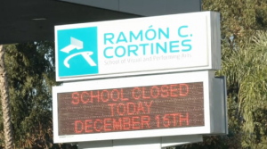 More than 1,000 schools attended by 640,000 students across the city and beyond have been closed in Los Angeles because of an emailed threat that there will be an attack with bombs and assault rifles in the area. (Photo grabbed from Reuters video/Courtesy Reuters)