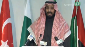 Saudi Arabia announces the formation of a 34-state Islamic military coalition to combat terrorism. Saudi's 30-year-old crown prince and Defence Minister Mohammed bin Salman told reporters on Tuesday that the campaign would "coordinate" efforts to fight terrorism in Iraq, Syria, Libya, Egypt and Afghanistan, but offered few concrete indications of how military efforts might proceed. (Courtesy Reuters/ Photo grabbed from Reuters video)