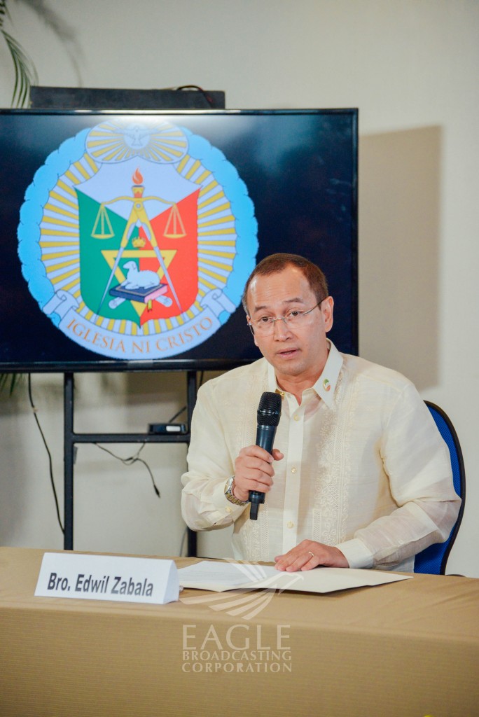 Iglesia Ni Cristo spokesperson Bro. Edwil Zabala