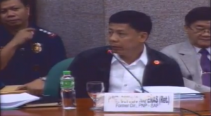 Former PNP-SAF Director Gen. Getulio Napenas at the Senate's reinvestigation of the Mamasapano incident. (Eagle News Service)