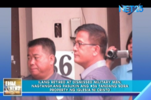 File of screen shot photo when former military Capt. Nicanor Faeldon tried to enter the INC compound at no. 36 Tandang Sora Avenue in Quezon City. (Eagle News Service)