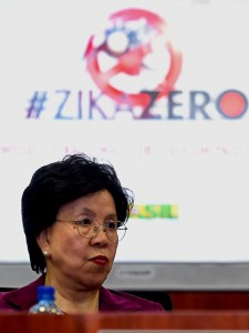 Margaret Chan, World Health Organization (WHO) Director-General, during a meeting with Brazilian ministers at the National Center for Risk and Disaster Management in Brasilia, on February 23, 2016.  Chan  voiced confidence Tuesday that Brazil will be able to host the Rio Olympic Games safely, despite concern over the Zika virus.     AFP PHOTO/EVARISTO SA / AFP / EVARISTO SA