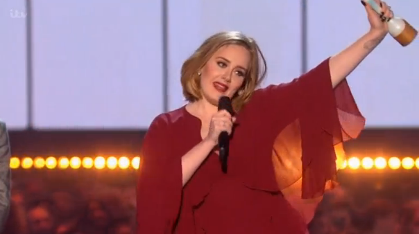 British singer Adele steals the BRIT Awards show in London, picking up four trophies. (Photo courtesy of BRIT Awards)