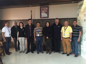 From left to right: CAAP Head Executive Assistant Col. Rey Avilla; Director Nicomedes P. Suller, Administrative Service-DSWD; Ms. Maria Vicedo, special operation liaison officer, UN WFP; Assistant Secretary Rodolfo M. Santos of DSWD; CAAP Deputy Director General for Administration Gen. Artemio Orozco; Undersecretary Vilma B. Cabrera of DSWD; Mr. Mads Vejlstrup, special operation project manager, UN WFP; Engr. Raul G. Glorioso of CAAP; Mr. Allan Punay, General Santos International Airport manager