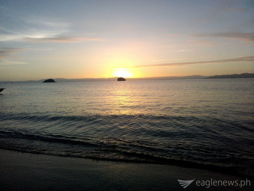Sunrise from Bag-ing island, Caramoan, Cam. Sur