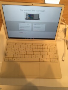 The Huawei mate book, a hybrid tablet/laptop with a detachable keyboard. (Eagle News Service)