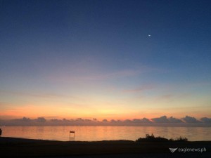 Sunrise at Corpus Christi shoreline by Gilbert Basa