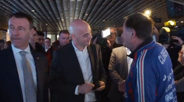 Opening of FIFA World Football Museum is the first official duty of Gianni Infantino after his election in Zurich on Friday. (Photo courtesy of Reuters video)