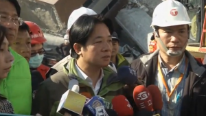 More bodies have been recovered from the debris in the aftermath of the Taiwan quake, and the number of those feared trapped has increased. (Courtesy Reuters/Photo grabbed from Reuters video)