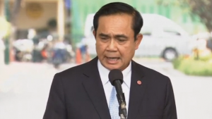 Prime Minister Prayuth Chan-ocha says a general election will take place in 2017, amid criticism that a draft constitution unveiled last week would delay the poll. (Courtesy Reuters/Photo grabbed from Reuters video)