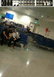 Expelled Iglesia Ni Cristo member Lowell Menorca II and his family are seen here at the Ho Chi Minh airport in Vietnam. (Contributed photo. Eagle News Service)
