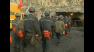 A coal mine collapses in China's northwestern region of Xinjiang, killing six people, state media reports.(photo grabbed from Reuters video)