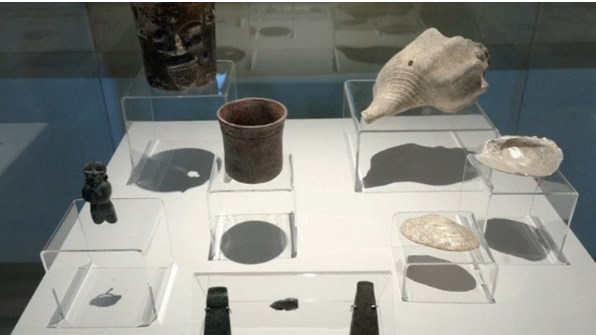 Archaeologists said on Tuesday (April 5) they expect 180 artefacts unearthed from 14 sites near an ancient Mayan city known as T'hó, located the capital of Yucatan state capital of Merida, will shed light on pre-Hispanic life in southern Mexico.(photo grabbed from Reuters video) 