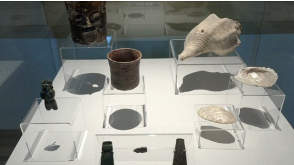 Archaeologists said on Tuesday (April 5) they expect 180 artefacts unearthed from 14 sites near an ancient Mayan city known as T'hó, located the capital of Yucatan state capital of Merida, will shed light on pre-Hispanic life in southern Mexico.(photo grabbed from Reuters video)