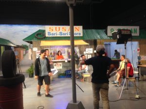 On the set of "Hapi ang Buhay" at the Eagle Broadcasting Corporation studio. (Contributed photo)