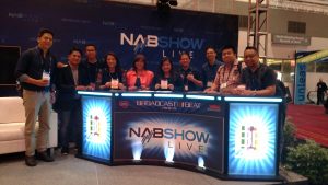 The EBC team, including members of the EBC Las Vegas Bureau, at the NAB Show in Las Vegas, Nevada, USA. (Eagle News Service)