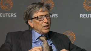 Bill Gates, the co-founder of Microsoft Corp, says he supports his company's lawsuit against the U.S. government seeking the freedom to tell customers when federal agencies have sought their data. (Courtesy Reuters/Photo grabbed from Reuters video)