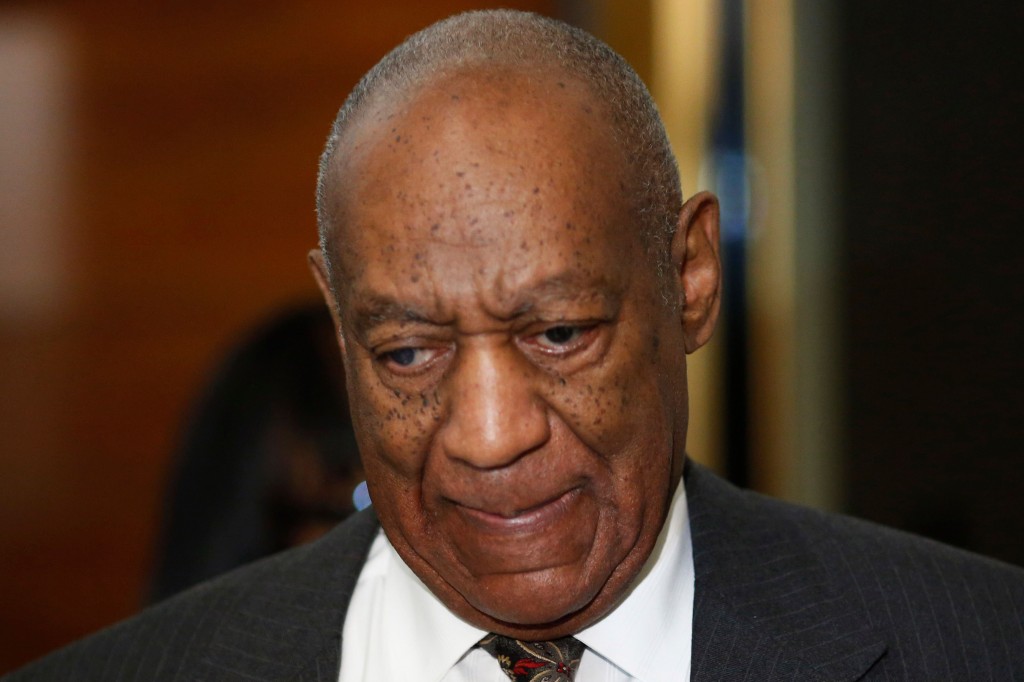 Comedian Bill Cosby, is seen at the Montgomery County Courthouse after a preliminary hearing related to assault charges, May 24, 2016, in Norristown, Pennsylvania. Disgraced television legend Bill Cosby will face trial over accusations that he sexually assaulted a woman after plying her with drugs at his Philadelphia home 12 years ago, a judge ruled Tuesday.The 78-year-old pioneering black comedian looked subdued and kept his glance averted from onlookers as he left a county court house in Pennsylvania, dressed in a grey suit and floral tie, leaning on a member of his entourage.  / AFP PHOTO / POOL / DOMINICK REUTER