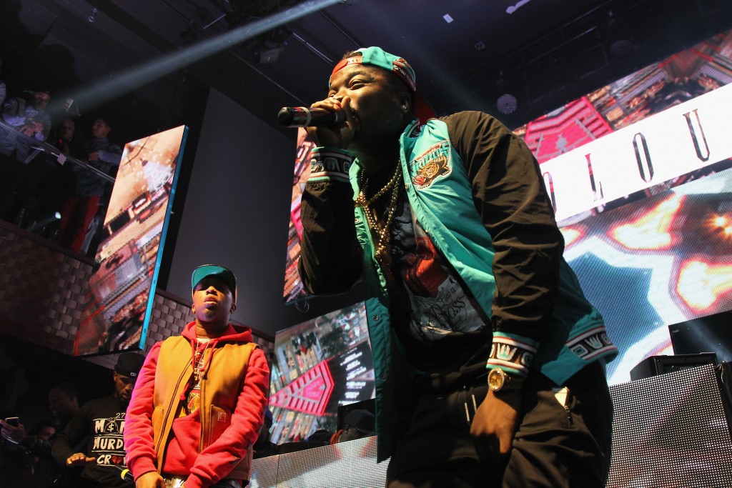 NEW YORK, NY - NOVEMBER 17: Troy Ave performs onstage as Coors Light Soundtrack reFRESH brings DJ Mustard, Fabolous and special guests To NYC at Stage 48 on November 17, 2015 in New York City. Bennett Raglin/Getty Images for Coors Light/AFP