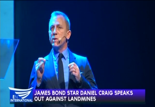 James Bond star Daniel Craig speaks out against landmines
