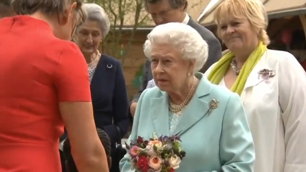 The Queen, Duke and Duchess of Cambridge, Prince Harry and other members of the British Royal Family arrived at Chelsea for the annual flower show(photo grabbed from Reuters video) 