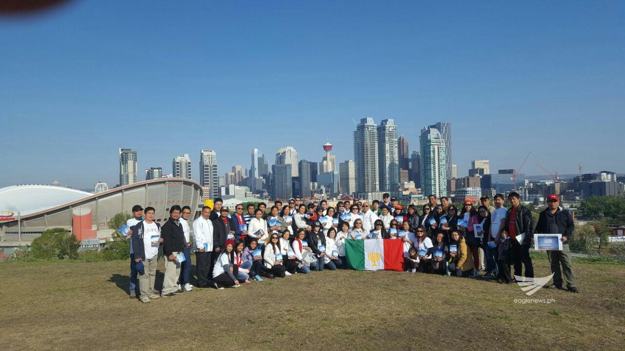 INC members in Canada distribute pamphlets