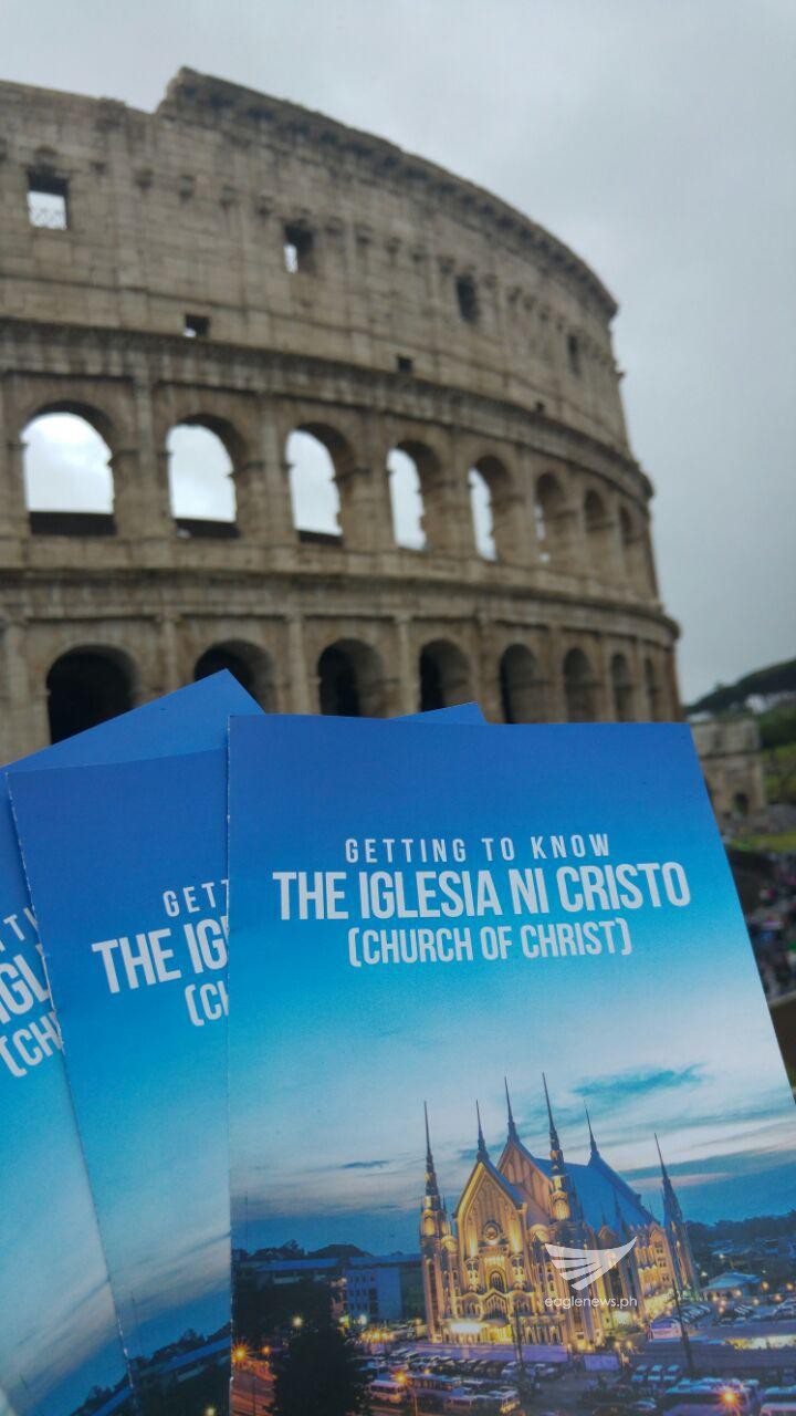 INC members distribute pamphlets in Rome, Italy