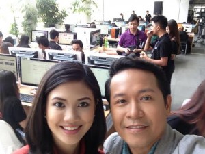 with Justine San Pedro and the author