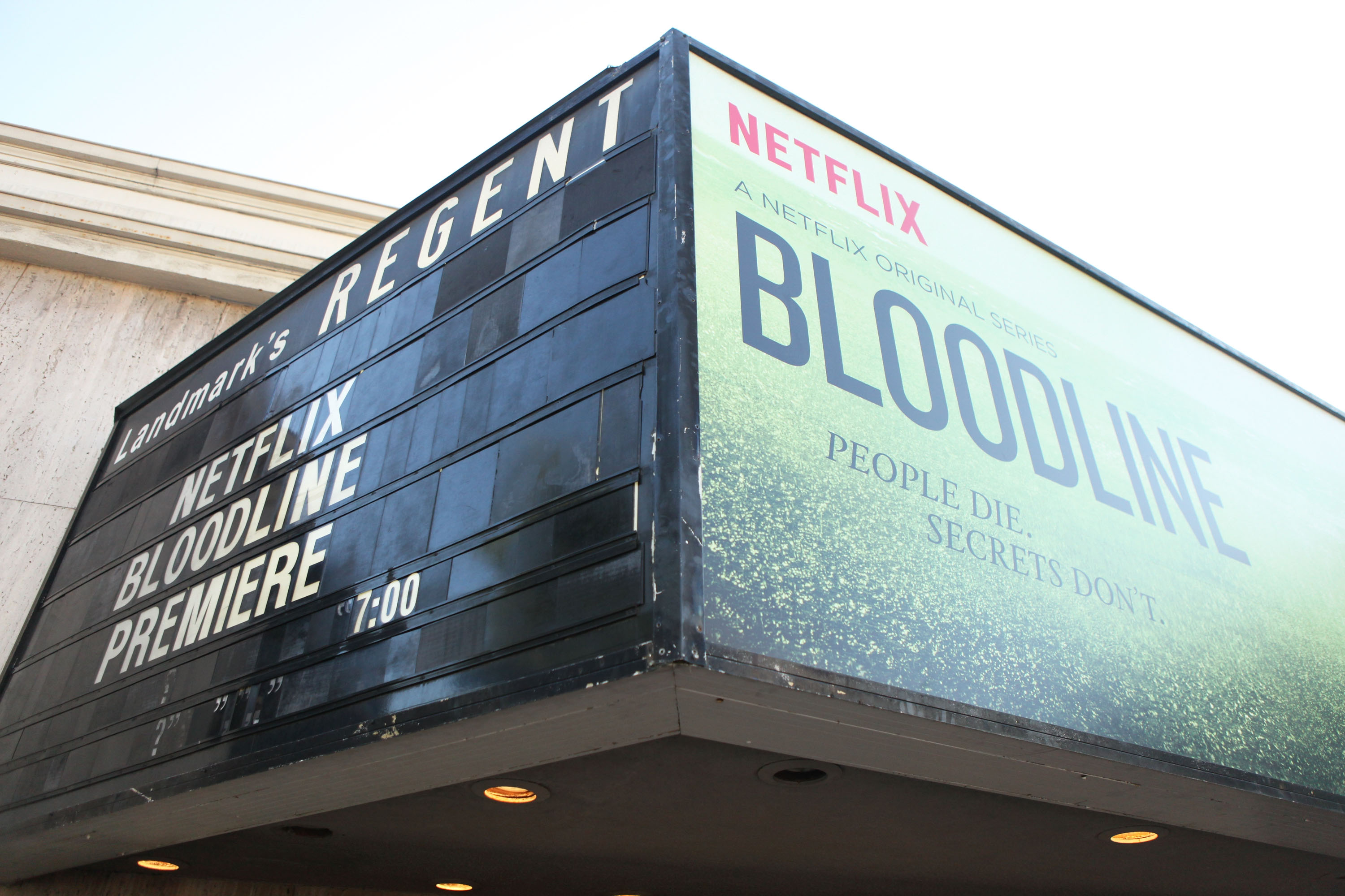 LOS ANGELES, CA - MAY 24: A general view of atmosphere at the Premiere of Netflix's "Bloodline" at Westwood Village Theatre on May 24, 2016 in Westwood, California.   Matt Winkelmeyer/Getty Images/AFP