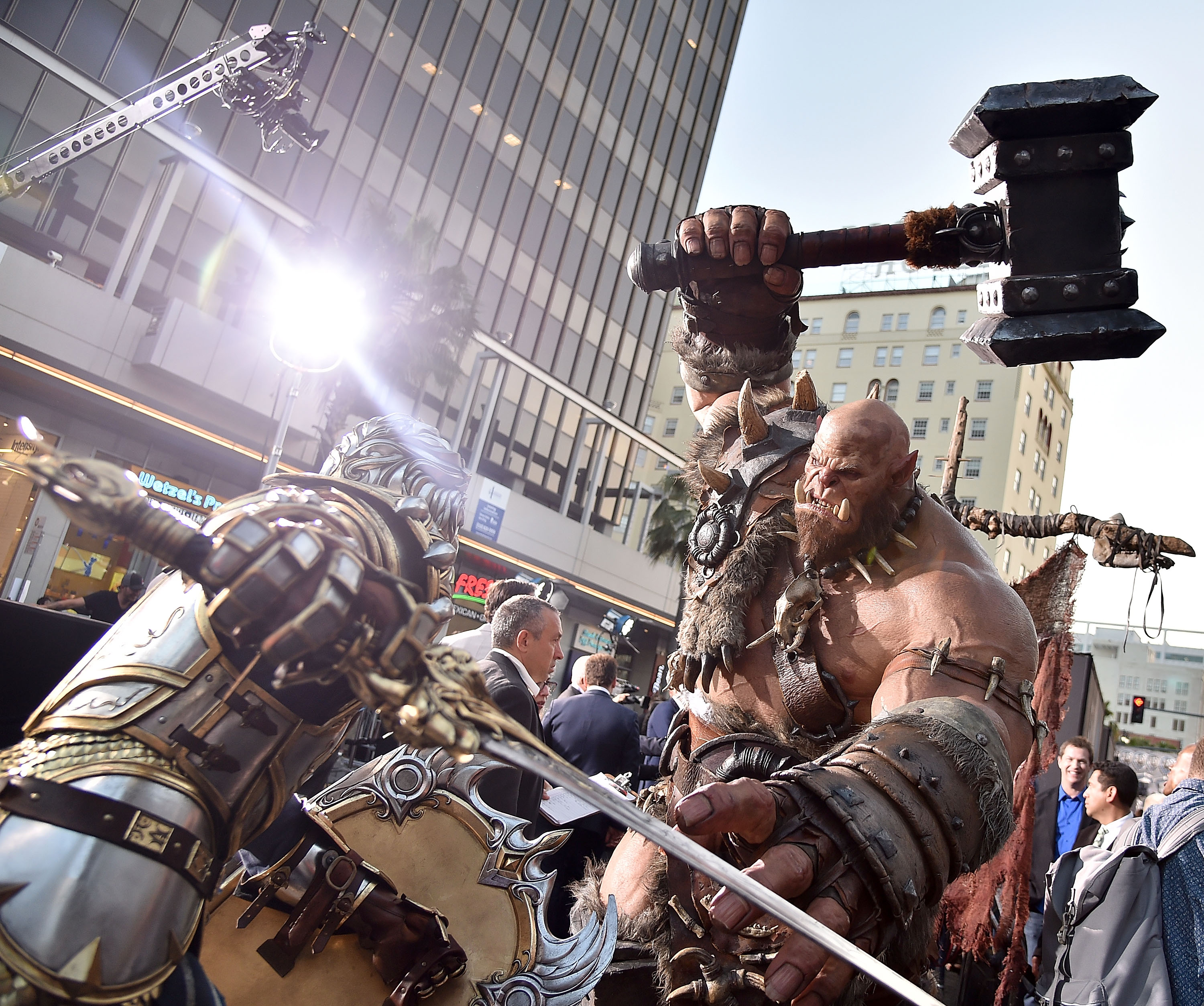 HOLLYWOOD, CA - JUNE 06: A general view of the atmosphere during the premiere of Universal Pictures' "Warcraft" at TCL Chinese Theatre IMAX on June 6, 2016 in Hollywood, California.   Mike Windle/Getty Images/AFP