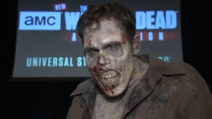 Universal Studios holds a boot camp for wannabe 'Walking Dead' as it prepares to open a new ride based on the hit television show.(photo grabbed from Reuters video) 
