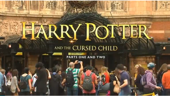 Previews of JK Rowling's new work 'Harry Potter and the Cursed Child' brings rave reviews from the audience.(photo grabbed from Reuters video) 