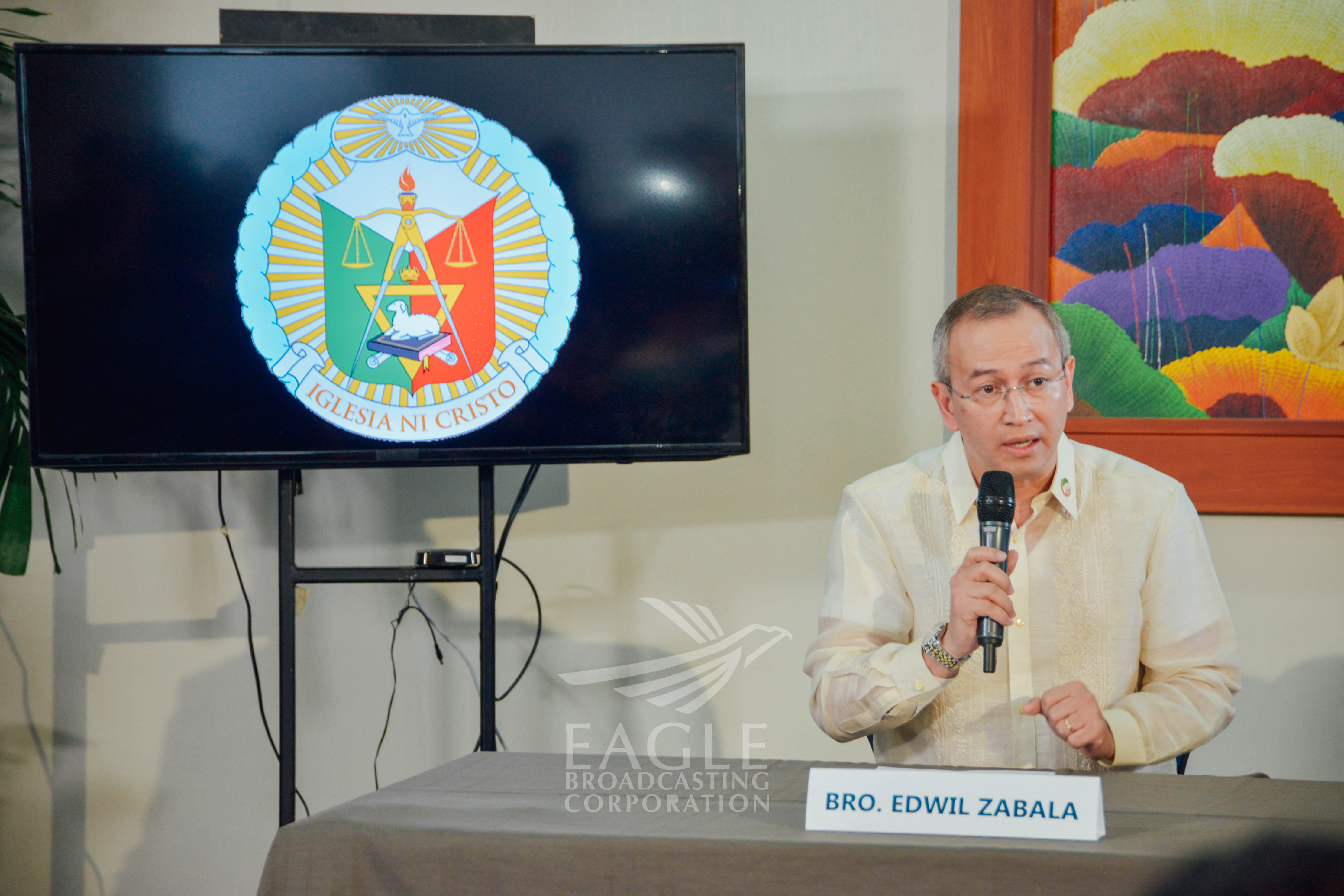 File photo of Iglesia Ni Cristo spokesperson minister Edwil Zabala