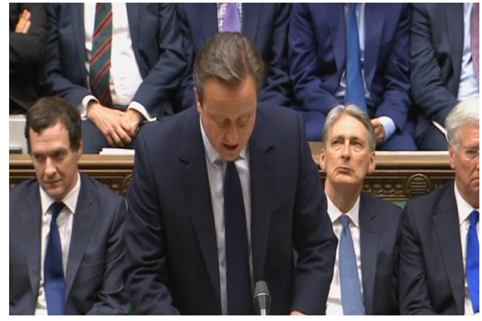 British Prime Minister David Cameron tells parliament the people's decision to leave the European Union after the referendum must be respected. (Photo grabbed from Reuters video)