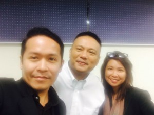 Andrew E. with the author and Mariebeth Racadio (Digital Nest Correspondent)