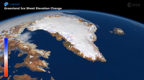 Greenland ice loss has recently contributed to twice as much sea-level rise than in the preceding two decades. Ben Gruber reports. (Photo captured by Reuters video)