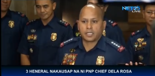 Philippine National Police chief Director General Ronald "Bato" Dela Rosa. (Screengrab Eagle News Service)