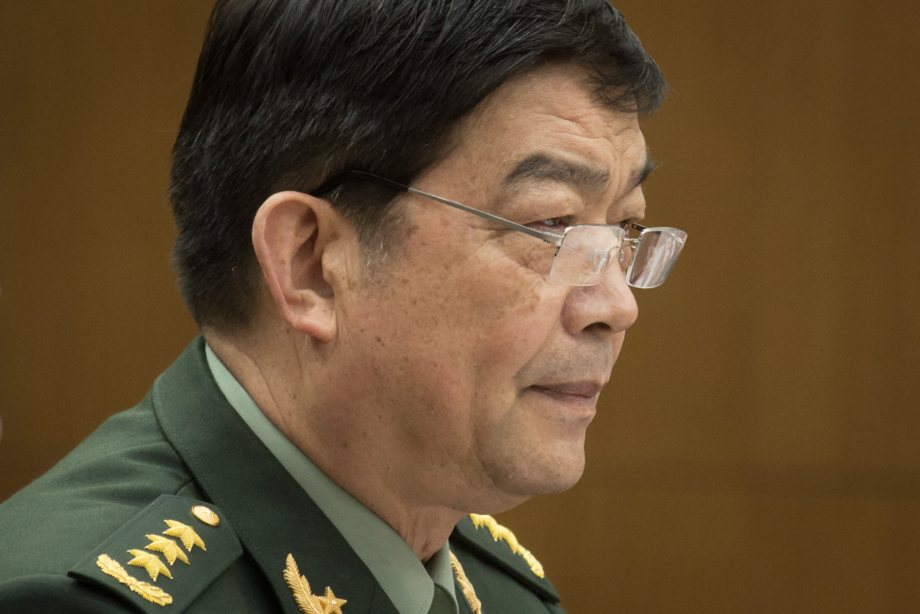 China's Defense Minister Chang Wanquan attends a meeting with his South Korean counterpart Han Min-goo at the Defense Ministry in Seoul on February 4, 2015. AFP PHOTO / POOL / Ed Jones / AFP PHOTO / POOL / ED JONES