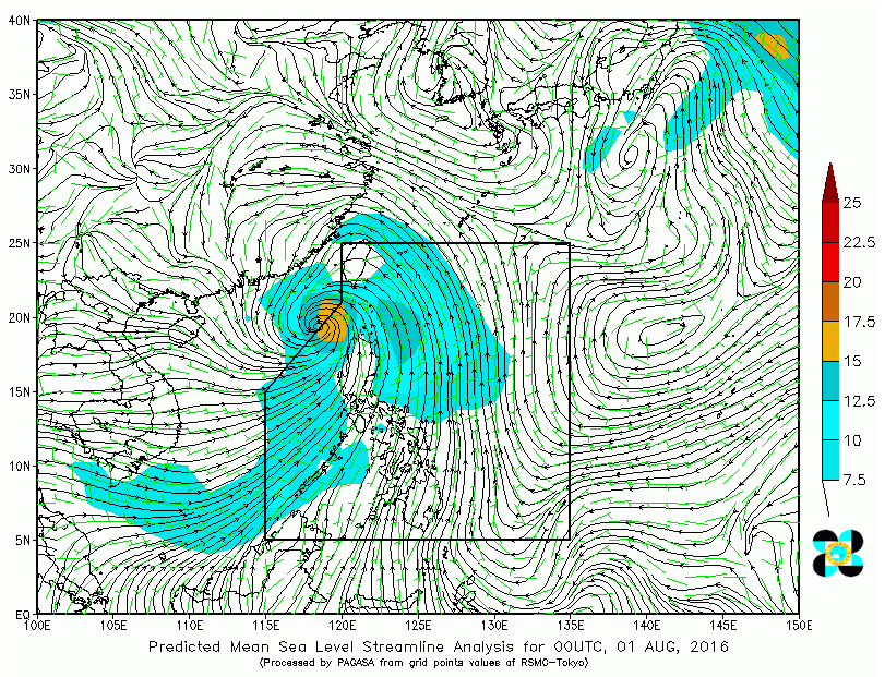 As of 8 a.m. today tropical storm "CARINA" has maintained its strength as it continue to traverse Balintang Channel.