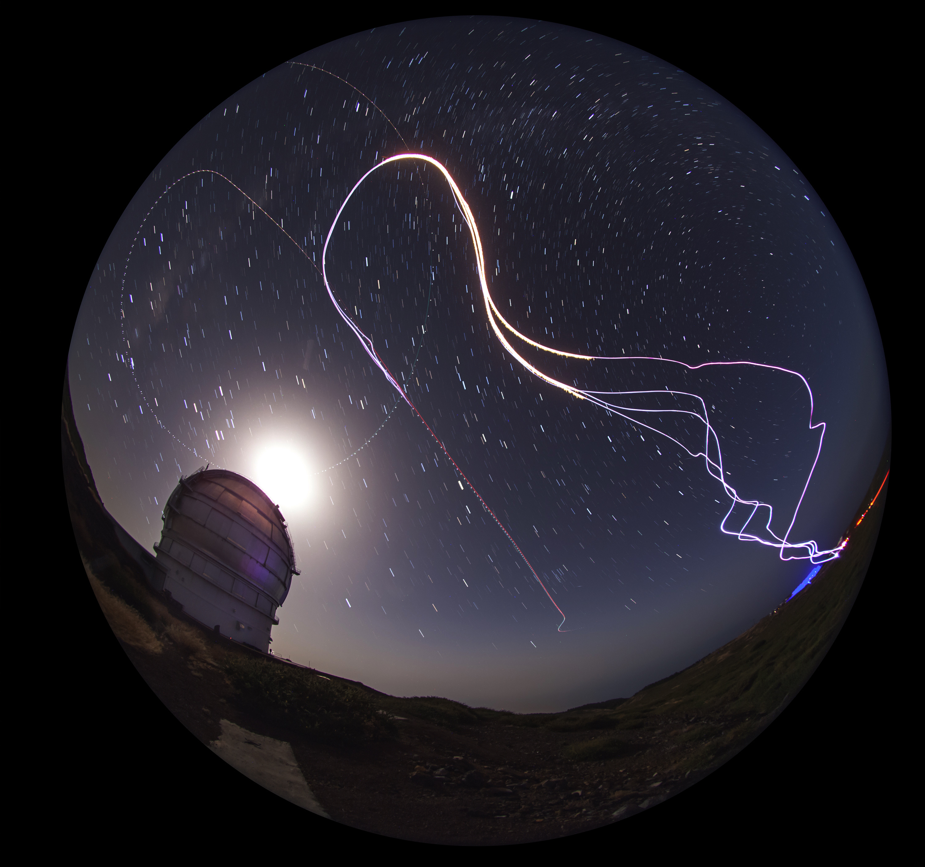 Flight of the Astrosports - Meteor Showers project on La Palma, Spain on August 10, 2016 // Daniel Lopez / Red Bull Content Pool // For more content, pictures and videos like this please go to www.redbullcontentpool.com.