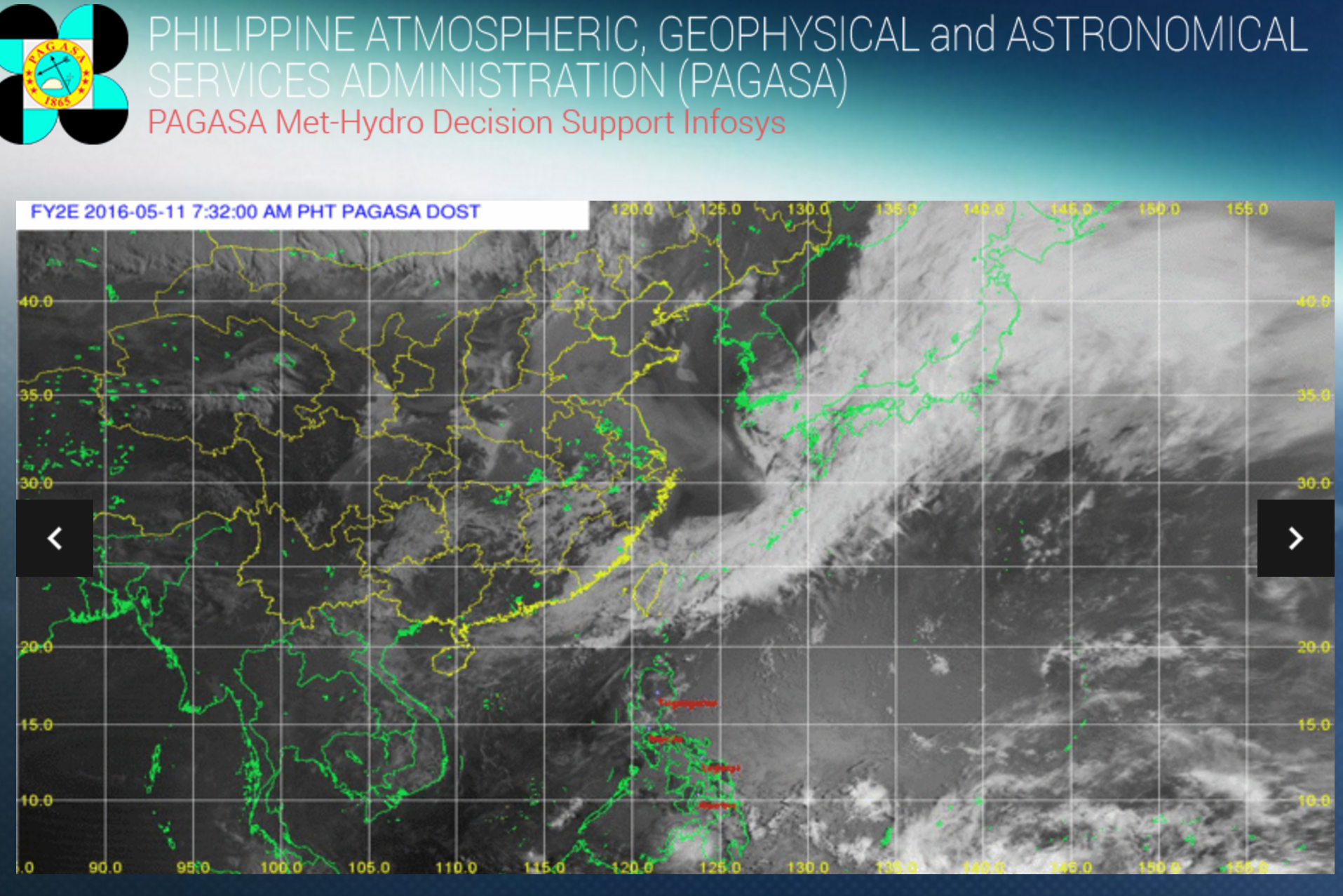 Courtesy PAGASA-DOST. Rains continue to affect Northern Luzon because of the southwest monsoon.