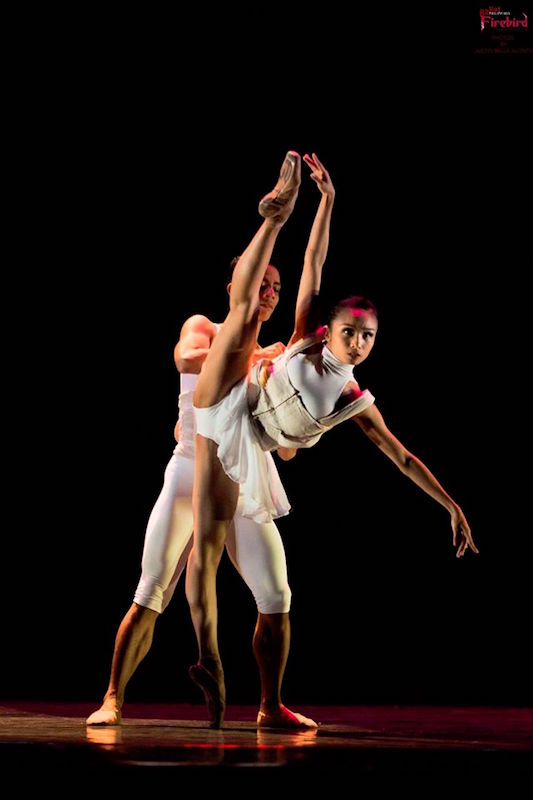 Victor Maguad and Jemima Reyes in Carlo Pacis' Weighted Whispers - photo by Justin Bella Alonte