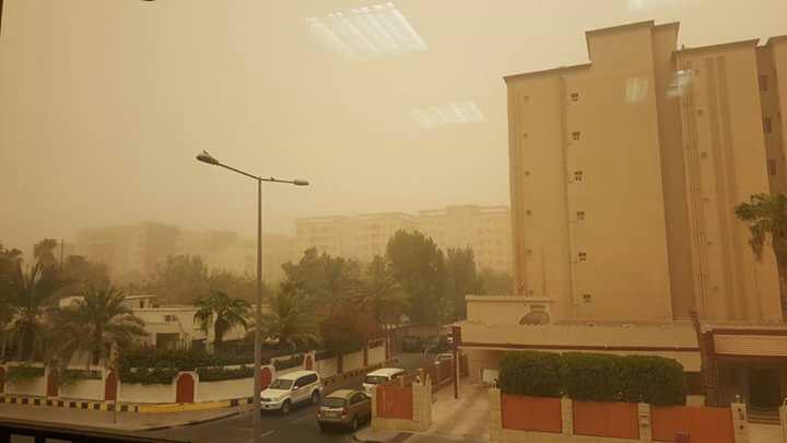 Sandstorm in Doha, Qatar that occurred in the last week of August.  Photo by MJ Regelme (Eagle News Service Qatar)