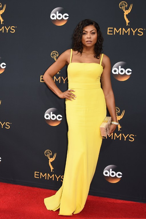 Lead actress in a drama series "Empire" Taraji P. Henson arrives for the 68th Emmy Awards on September 18, 2016 at the Microsoft Theatre in Los Angeles. / AFP PHOTO / Robyn Beck
